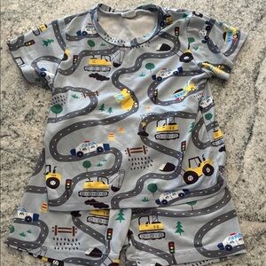 Kids Construction Print Pajama Set l 1-2Y